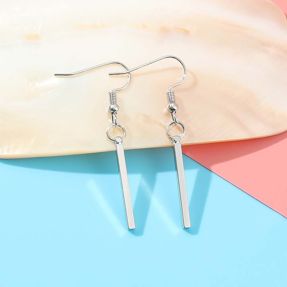 Bông tai bằng thép không gỉ hình chữ nhật in họa tiết anime Tokyo Revengers thời trang cho nam và nữ