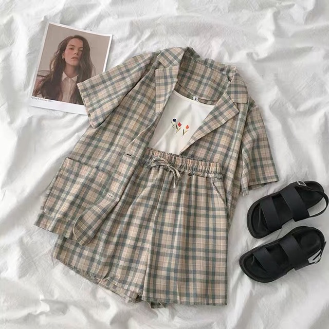 Set vest ngắn tay siêu xinhh ❤️❤️
