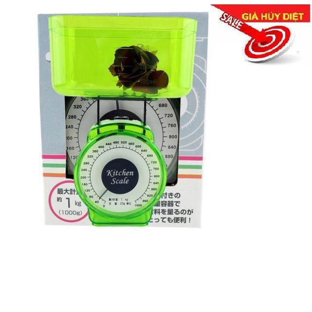 giá cân điện tử, can dien tu mini cam tay - Cân nhà bếp Kitchen Scale xuất Nhật Bản 1kg Model KCA -001  tiện dụng