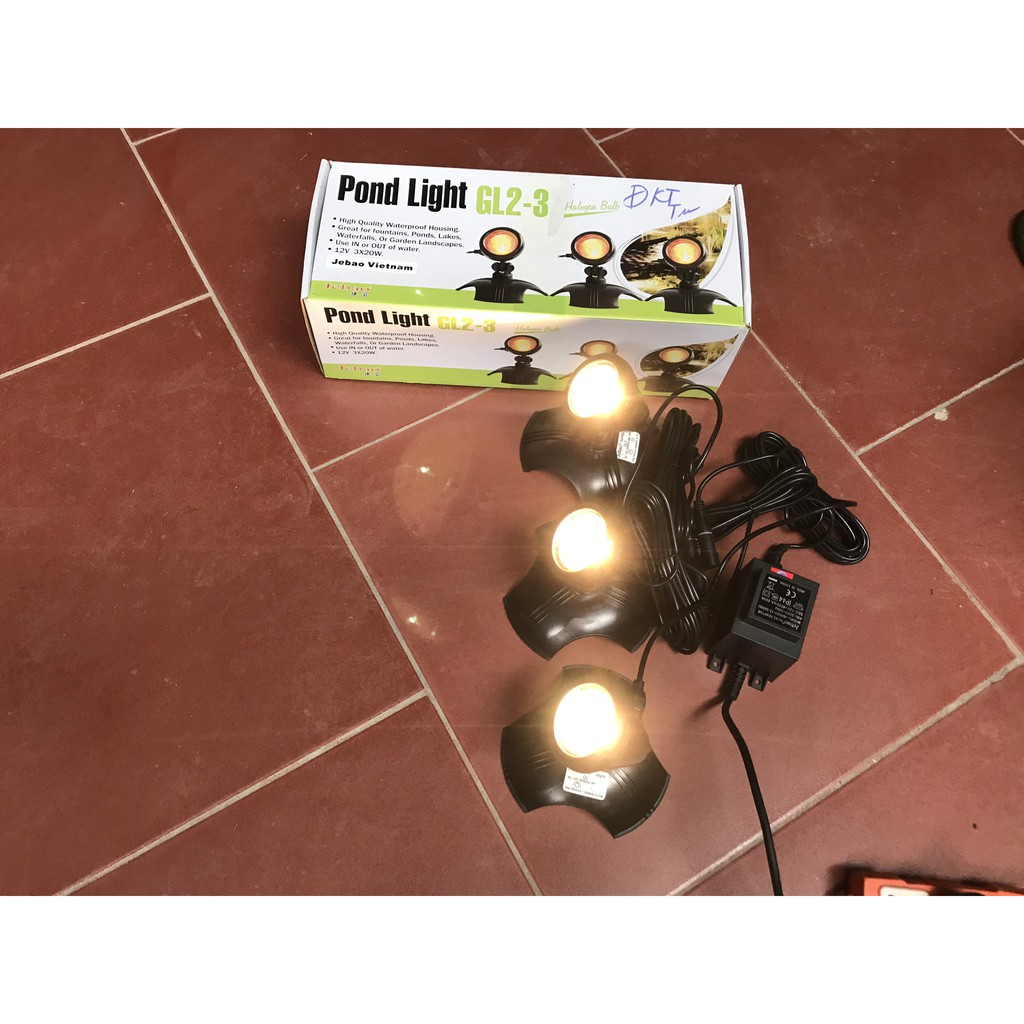 Đèn Led Chiếu Sáng Hồ Koi Jebao GL1led 3, GL 2led 3. Đèn đặt chìm hoàn toàn trong nước