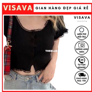 ÁO PHỐI REN CÀI NÚT