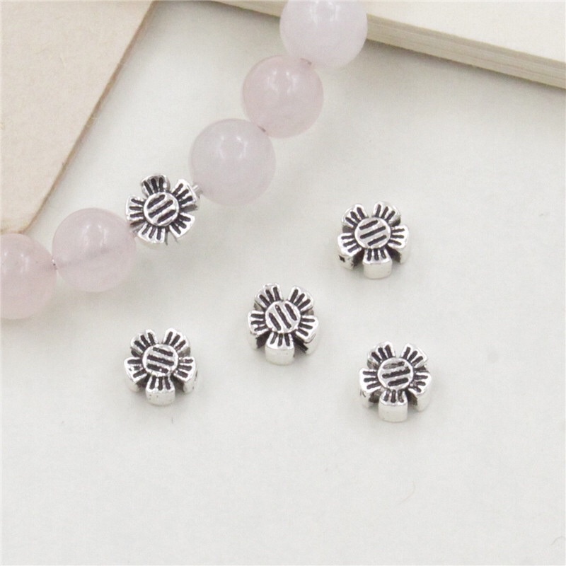 [S925] Charm bạc bông hoa 5 cánh mini - MH190