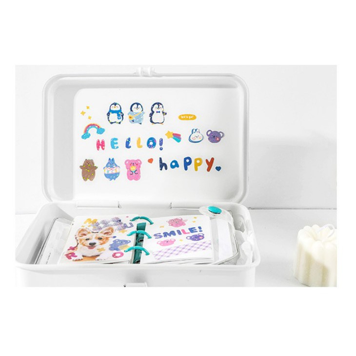 Sticker dễ thương bling bling hello sticker ánh kim tuyến xinh xắn - Be Tiny