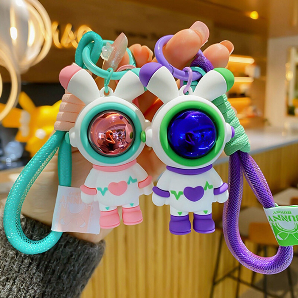 Móc Chìa Khóa Hình Thỏ Hoạt Hình Bằng Resin Dễ Thương