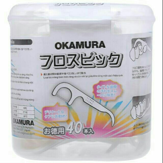 Combo sĩ 11 hộp tăm chỉ Okamura 40P