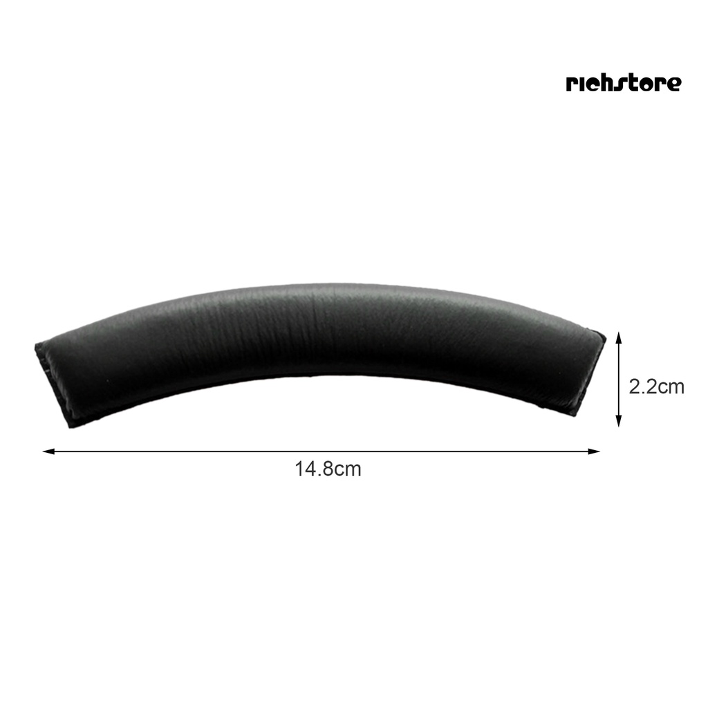 richstore Soft Headband Cushion Replacement Black Comfortable Headphone Headband Pad for Sennheiser HD202 II HD437 HD447 HD457 HD497 HD212PRO