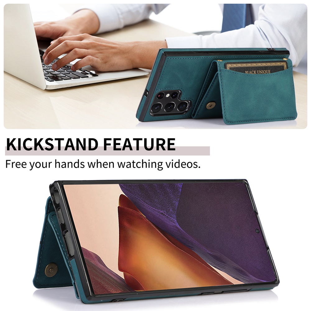 Ốp Lưng Kiểu Ví Tiền Cho Samsung Galaxy S23 S22 S21 Plus Note 20 Ultra