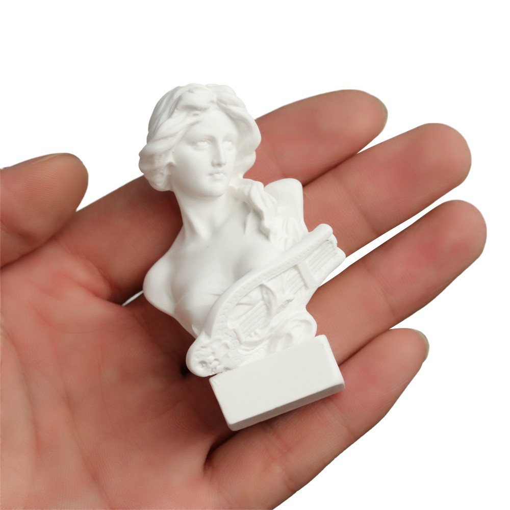 FUTURE Crafts Gypsum Bust Portraits Mini Figurine Greek Mythology Plaster Statue Celebrities Home Decor Nordic Desktop Ornament Drawing Practice Famous Sculpture