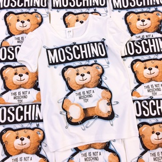 Ảnh thật sale 99k Áo gấu Moschino Hm cotton chất siêu đẹp