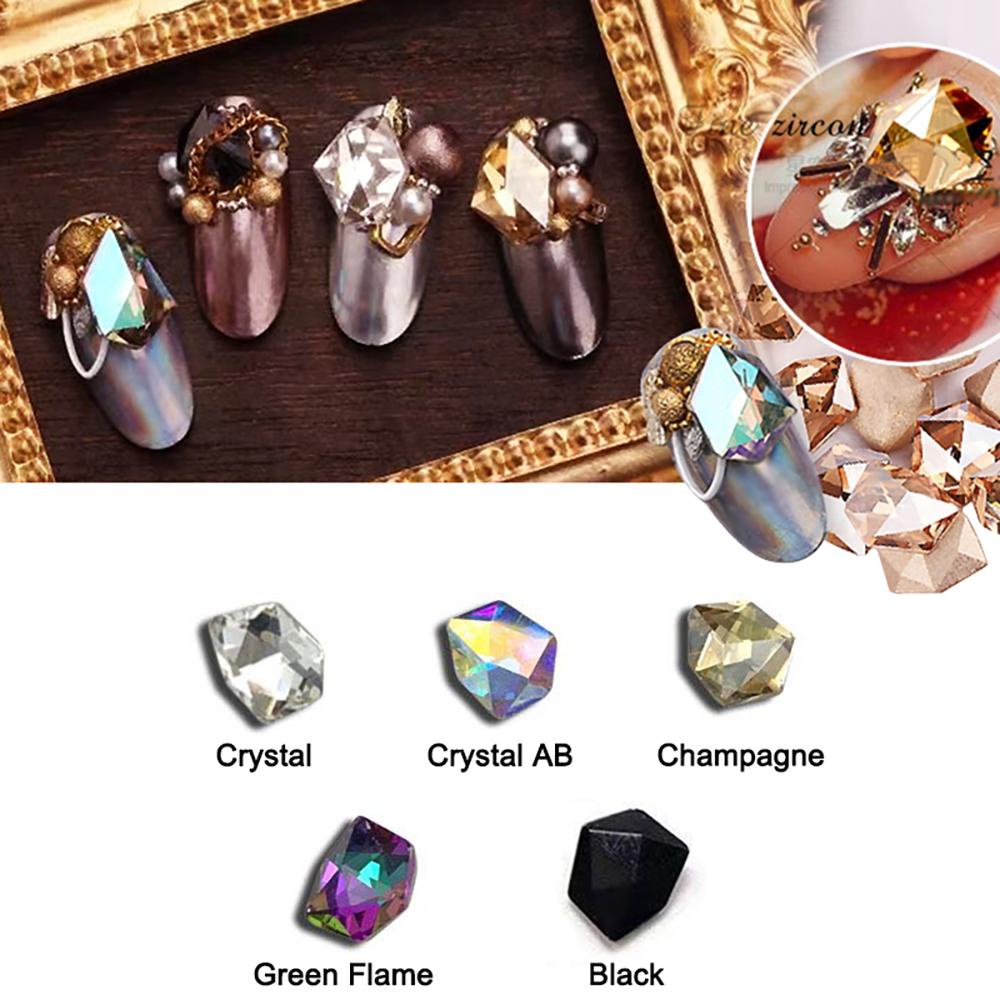 Miếng Dán Trang Trí Móng Tay Nghệ Thuật|Phụ Kiện Đáy Nhọn 6x8mm Chuyên Dụng Cho Làm Móng