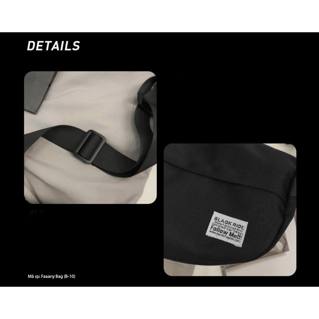 Túi đeo chéo 𝗙𝗮𝗮𝗮𝗻𝘆 𝗕𝗮𝗴 vải Oxford unisex (B-10) -Plav