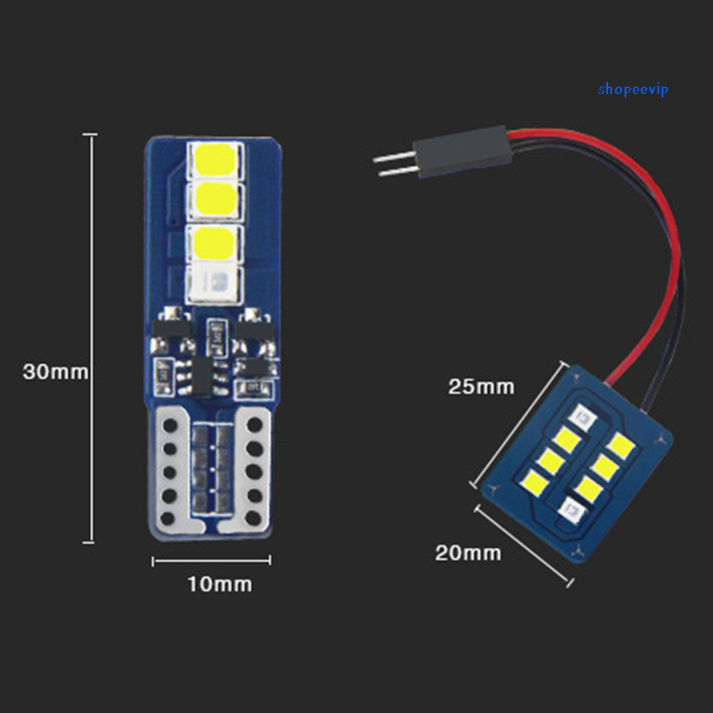 Đèn Led T10 Dc 12v 2835 8smd Siêu Sáng Cho Xe Hơi