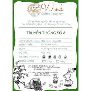 CÀ PHÊ BLEND SỐ 3 ROBUSTA & MOKA 500g