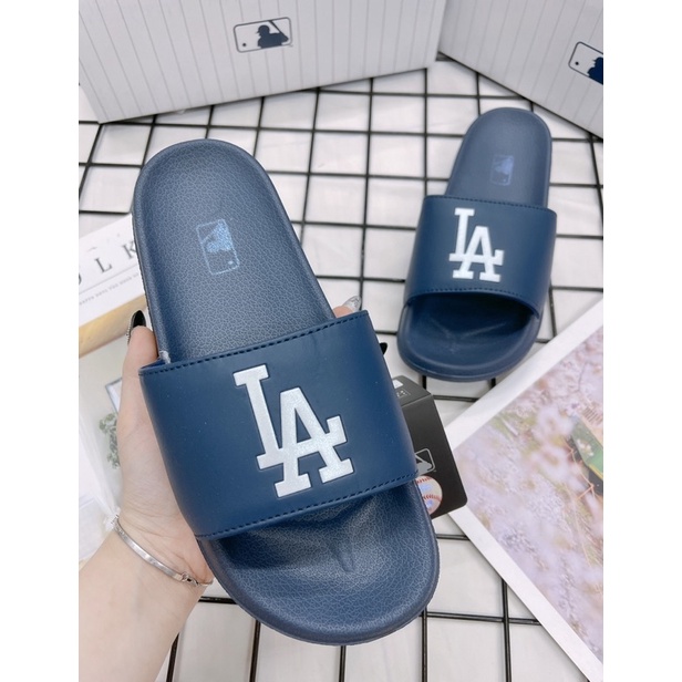 [CHÍNH HÃNG] DÉP MLB NỘI ĐỊA LA XANH - DÉP QUAI NGANG SIÊU ÊM