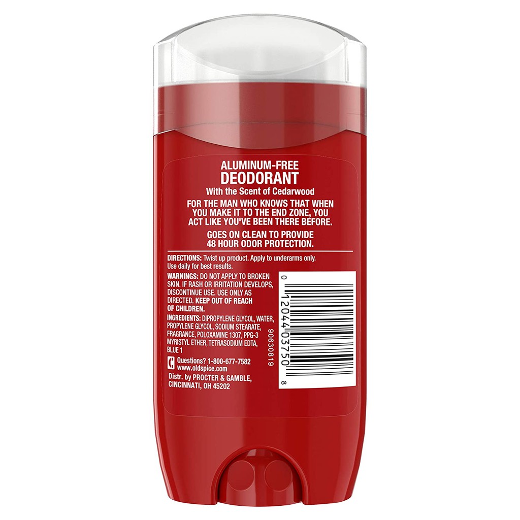 [FREESHIP] Lăn Sáp Khử Mùi Nam Old Spice Red Collection Pure Sport With Victory And Cedarwood 85Gr