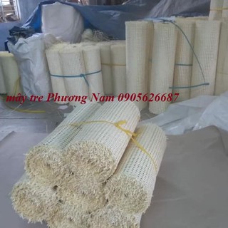 Lưới mây mắt cáo tự nhiên 100% tẩy trắng khổ 70 cm