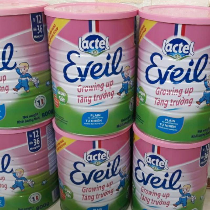 [Mã 267FMCGSALE giảm 8% đơn 500K] 24 lọ sữa bột eveil lon 400g hạn 11/2021