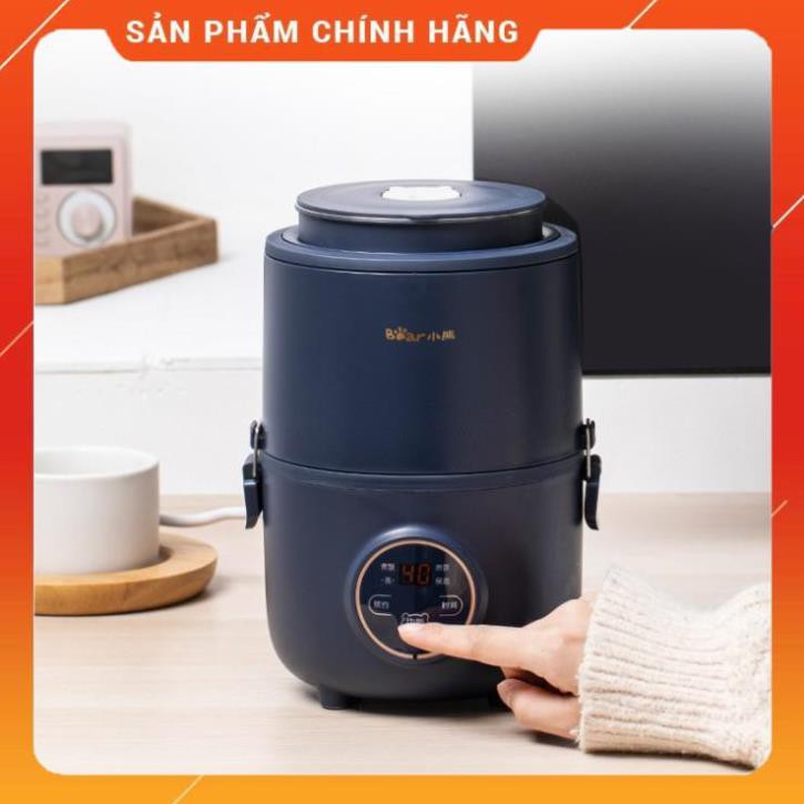 Hộp cơm cắm điện hẹn giờ Bear DFH - B15X3, 3 tầng, dung tích 1.6 lít, nấu chín, hâm nóng, giữ nhiệt cho thức ăn