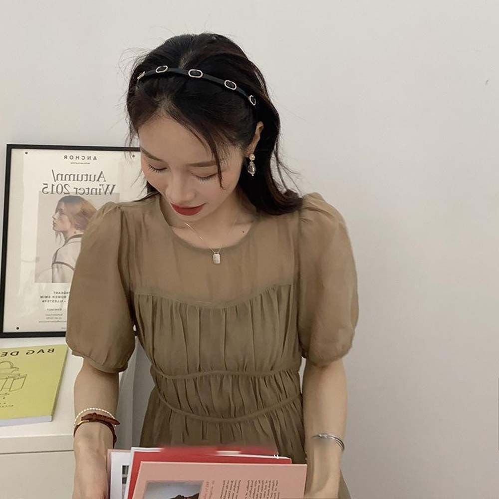 Băng đô nữ da PU mỏng ngọt ngào của Hàn Quốc