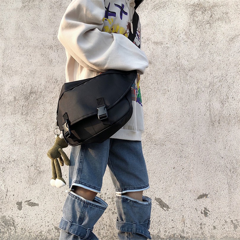 [Spot] Miễn Phí Vận Chuyển Ảnh Thật Túi Đeo Một Bên Vai Phong Cách Hàn Quốc Cổ Điển 12088 Ếch Dáng Dài