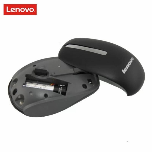 CHUỘT MÁY TÍNH KHÔNG DÂY WIRELESS LENOVO N100 ĐEN DÙNG PIN, THIẾT KẾ BO TRÒN, ĐỘ NHẠY CAO