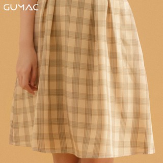 Đầm caro nơ chéo DA754 GUMAC