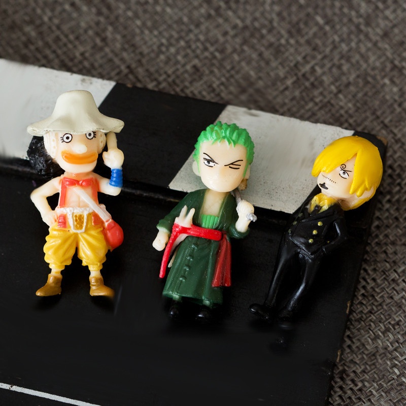 Set 8 Mô Hình Nhân Vật Phim Hoạt Hình One Piece Bằng PVC