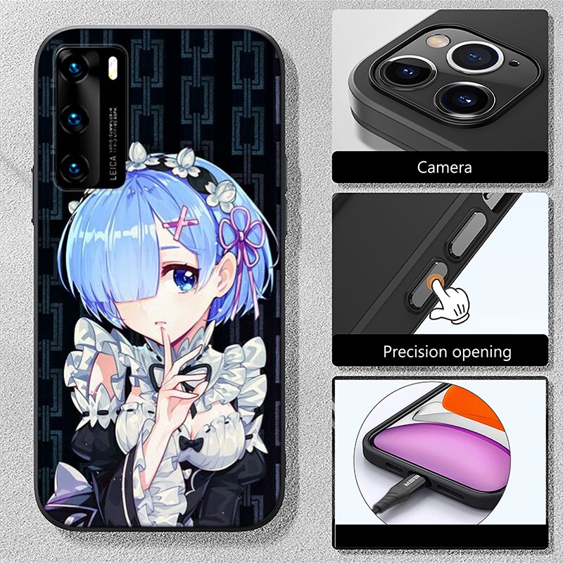 Ốp Điện Thoại OI14 Re Zero Rem Cho Xiaomi Redmi Note 11 11s K50 12 Pro 7A