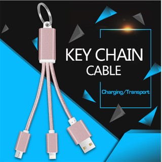 Cáp Sạc Đa Năng Móc Khóa 2 In 1