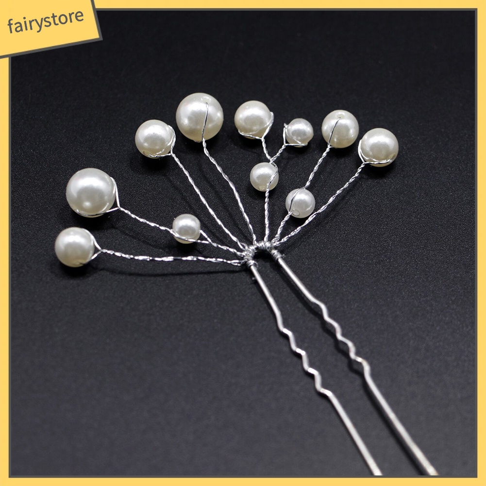 Set 2 Kẹp Tóc Đính Ngọc Trai Giả Thời Trang