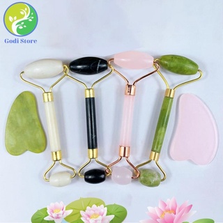 Cây Lăn Mặt - Con Lăn Massage Mặt Hai Đầu Bằng Đá Nhân Tạo, Mát Xa Mặt, Mắt Giúp Nâng Cơ, Thon Gọn Mặt - G64