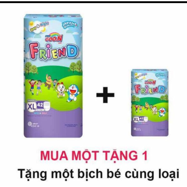 Tã quần Goon Friend M58- L48- XL42- XXL 34 miếng tặng bịch nhỏ 5 miếng