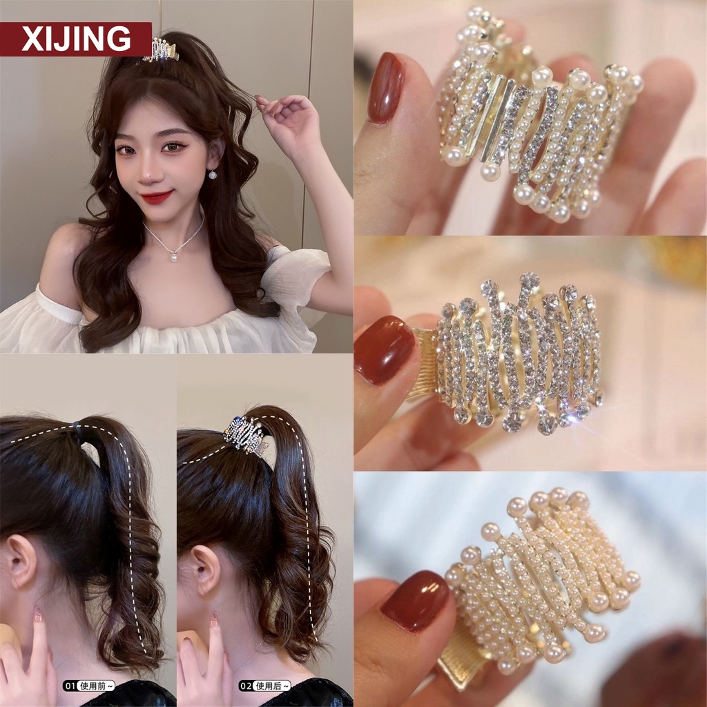 【XJ-COD】Kẹp Tóc Càng Cua Cố Định Tạo Kiểu Tóc Đuôi Ngựa Cỡ Nhỏ