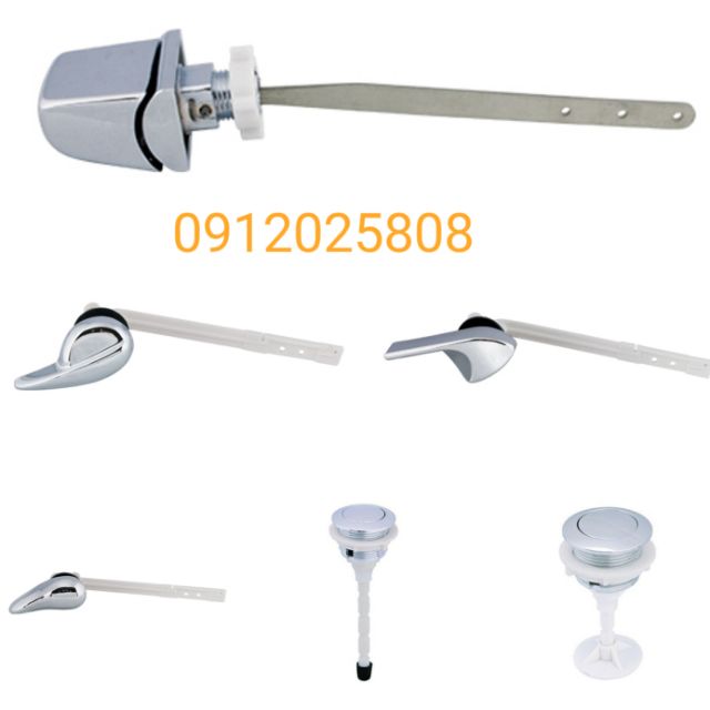 Tay gạt - 1 nút nhấn bồn cầu HÙNG ANH