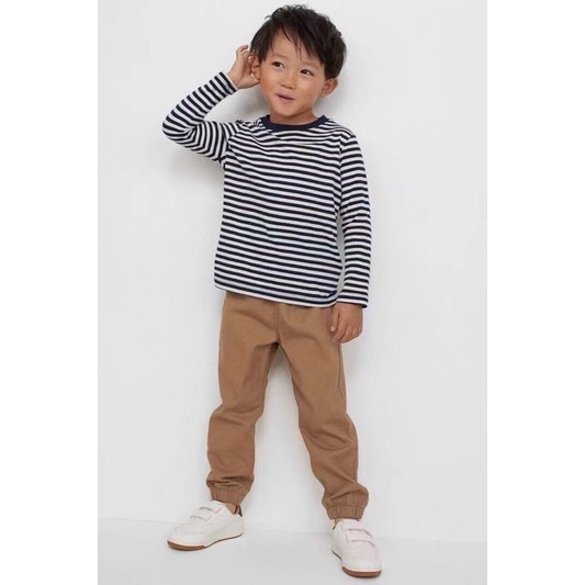 Quần bé trai kaki Jogger Hờ Mờ bo gấu QUAN14