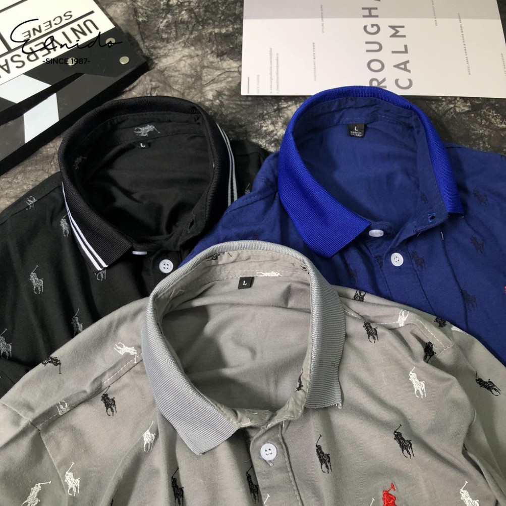 Áo thun polo nam họa tiết siêu thoáng, siêu mát ELNIDO flasksale | BigBuy360 - bigbuy360.vn