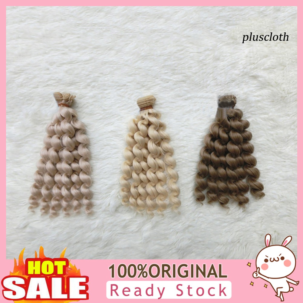 Tóc Giả Xoăn Dài Thời Trang Cho Búp Bê 20cm