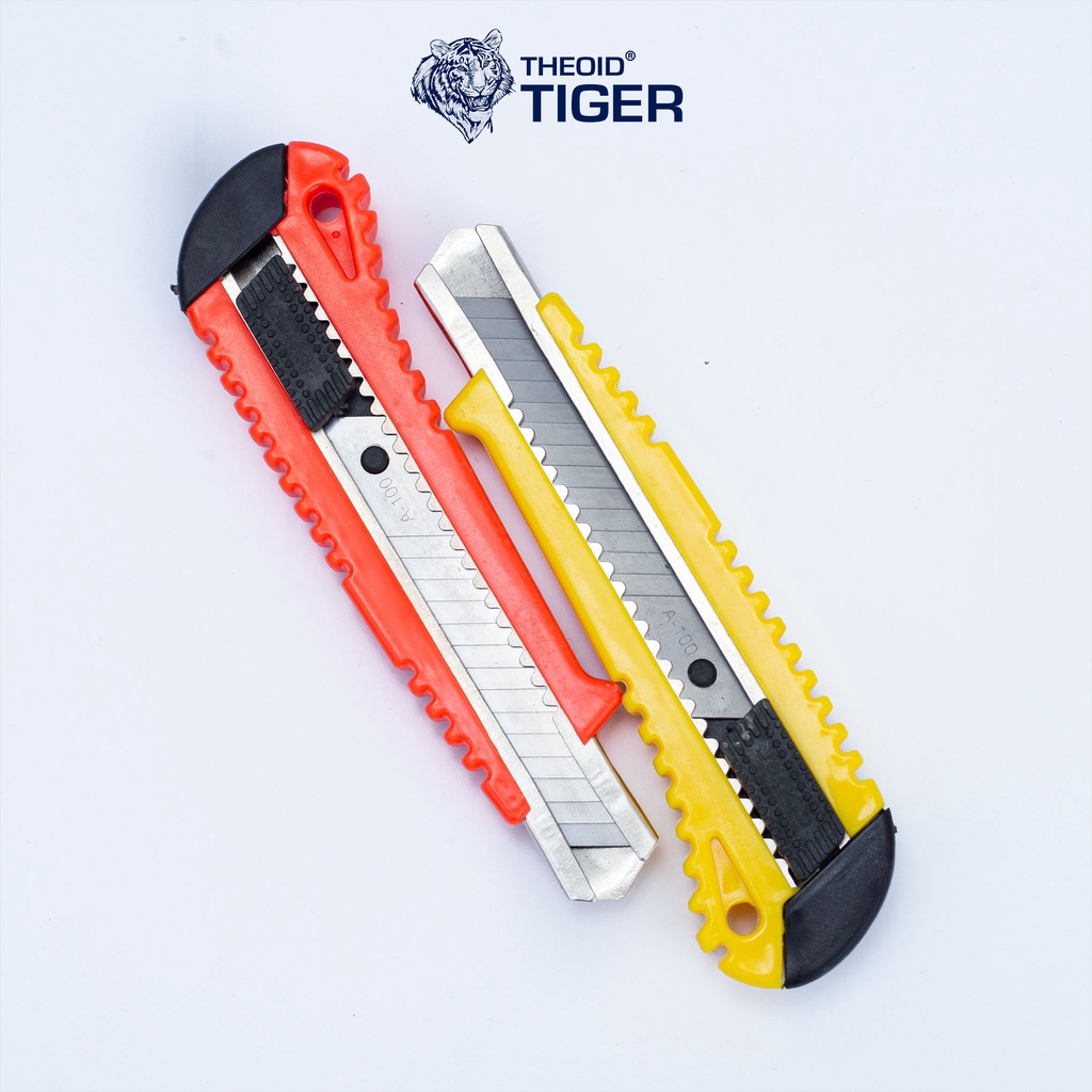 Dao Rọc Giấy 180mm Theoid Tiger có thể thay lưỡi dao rọc giấy - Bảo hành 1 đổi 1