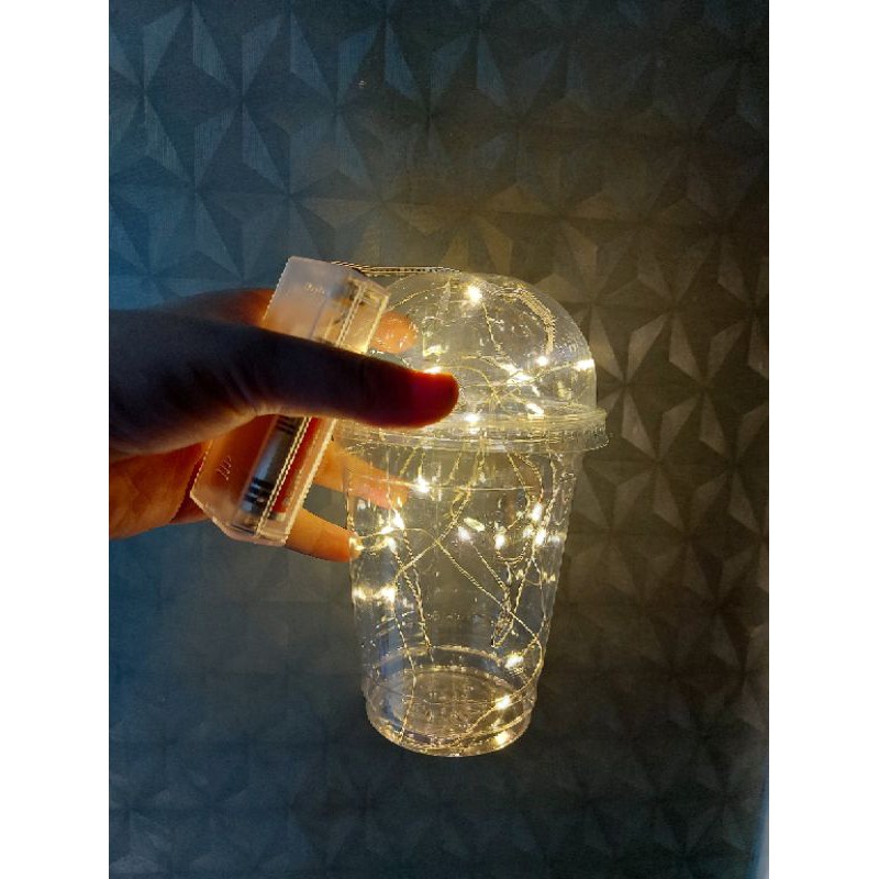 Đèn trang trí cây thông/hang đá mini Noel dài 10m đủ màu/ vàng chạy bằng pin
