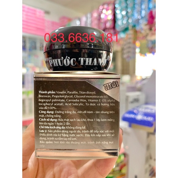 Kem phước thanh đen giảm nám- tan nhang - chống nắng hủ 4g
