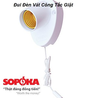 Đui Đèn Vát Công Tắc Giật SOPOKA Đui E27