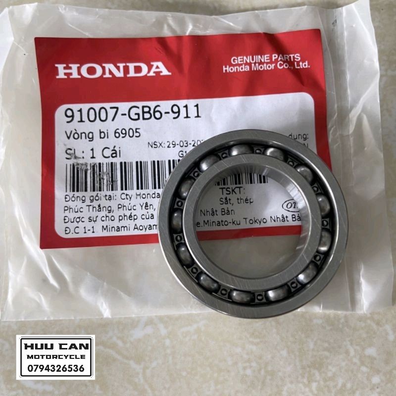 Vòng bi cam 6905 HONDA chính hãng