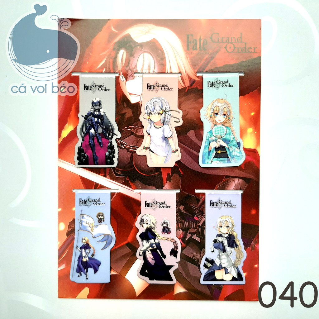 [SALE GIÁ XƯỞNG] [Bộ 6 -18 chiếc] Bookmark nam châm kẹp sách dấu trang Fate Grand Order Fate/GO manga anime