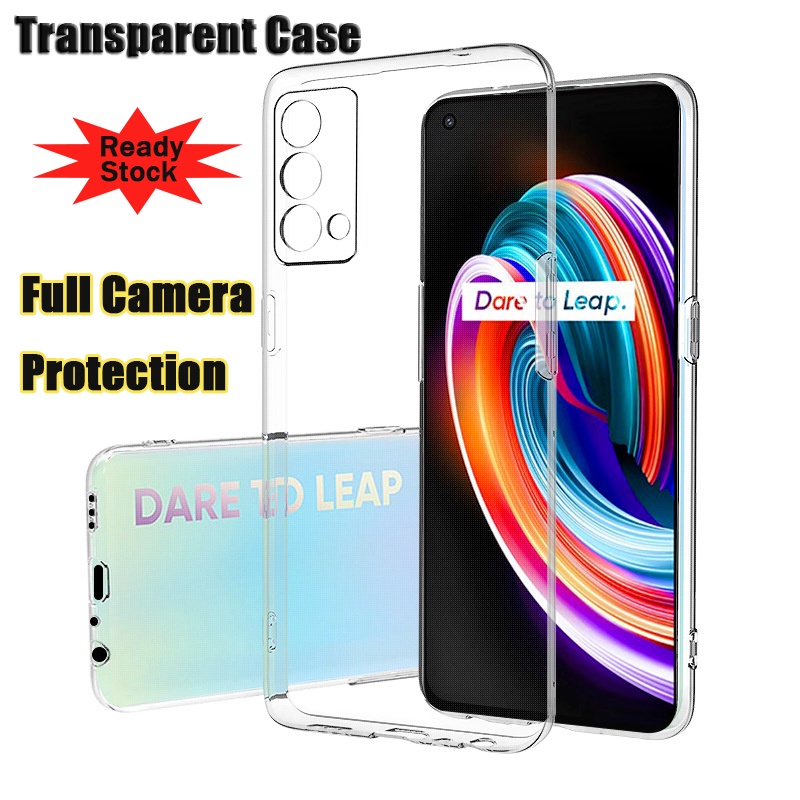 Ốp điện thoại TPU mềm trong suốt siêu mỏng bảo vệ camera cho Realme Q3 Pro Carnival Gt Explorer Master C21Y 8 5g X7 Pro
