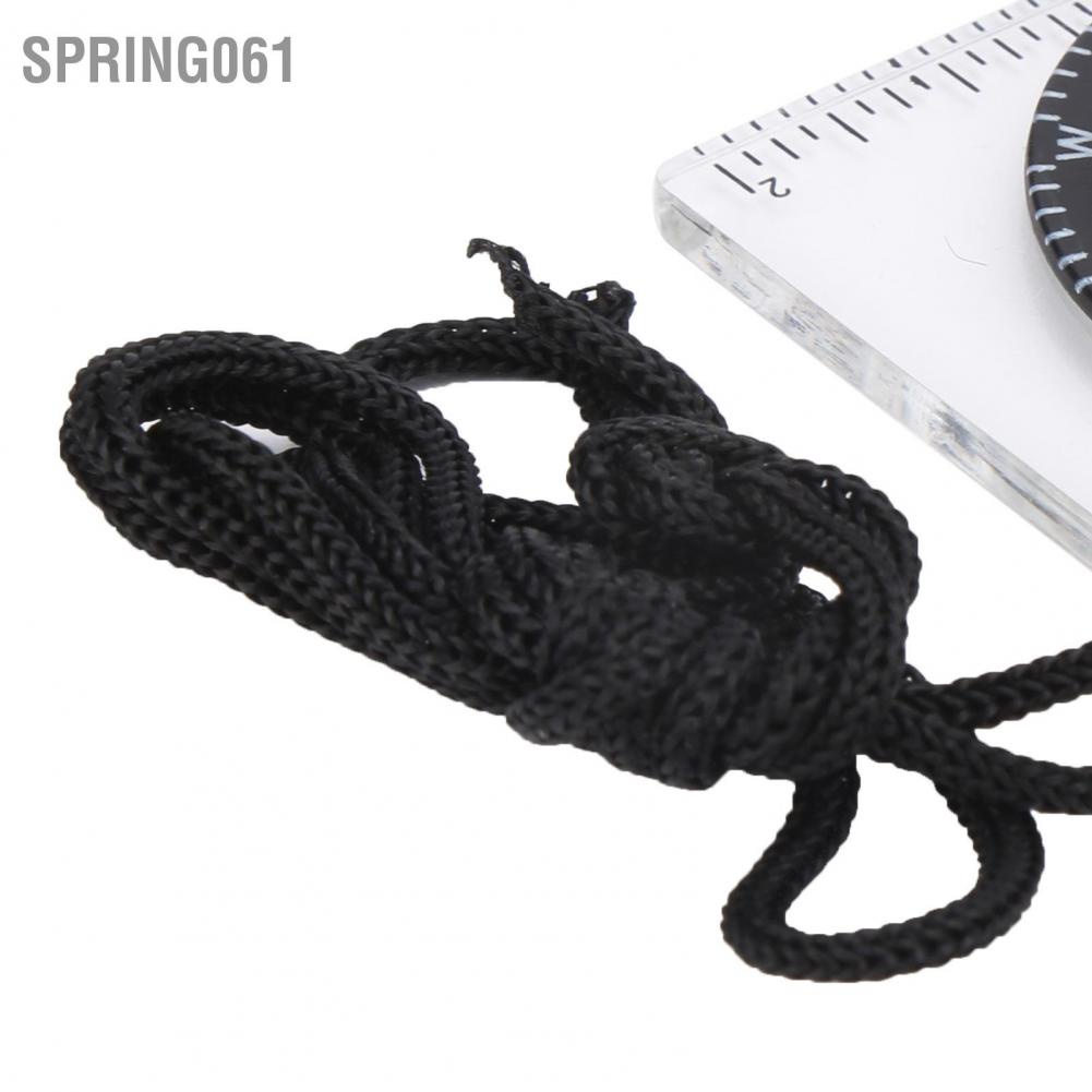 Spring061 Organic Glass Wilderness Survival Outdoor Equipment Multi‑Function Compass Scale Ruler