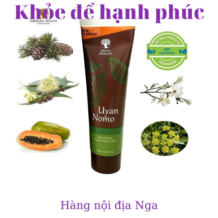 Gel xoa khớp Siberian Pure Herbs Collection Uyan Nomo-100ml/tuyp