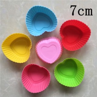 Khuôn silicon cupcake/muffin silicon trái tim