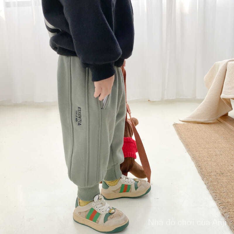 Boys Plus Child ， One Piece Cashmere Sports Children ， Casual Baby Pants