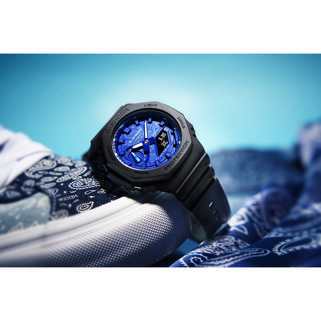 Đồng Hồ Casio Nam Dây Nhựa GSHOCK GA-2100BP-1ADR Chính Hãng