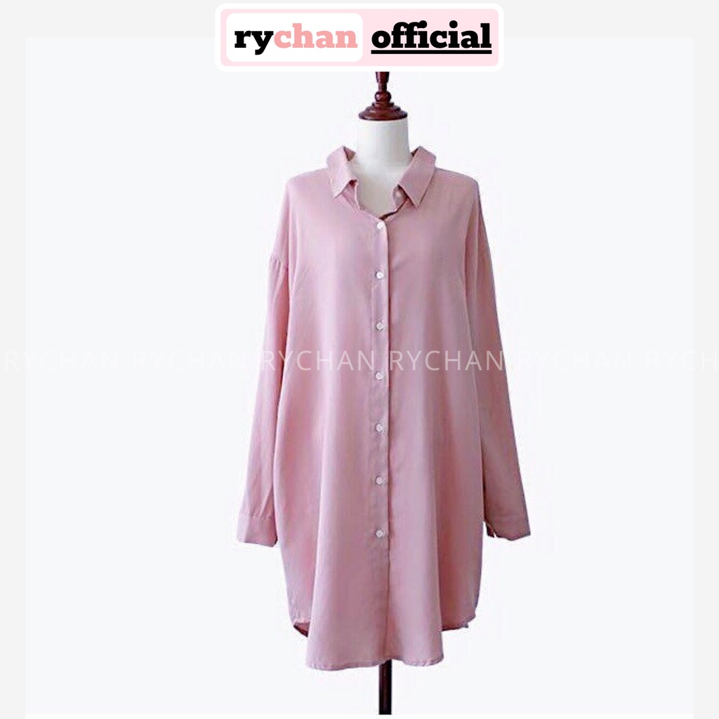 [ẢNH THẬT CUỐI] Đầm Suông Sơ Mi Hồng - DS009